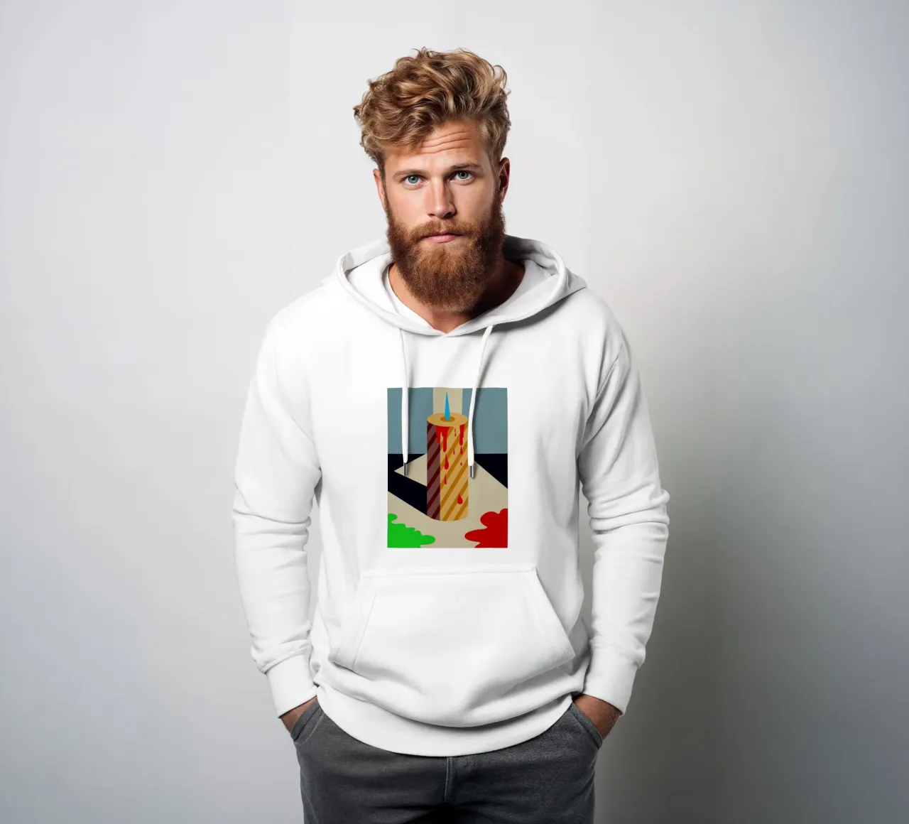vettore candela felpa con cappuccio da Botania