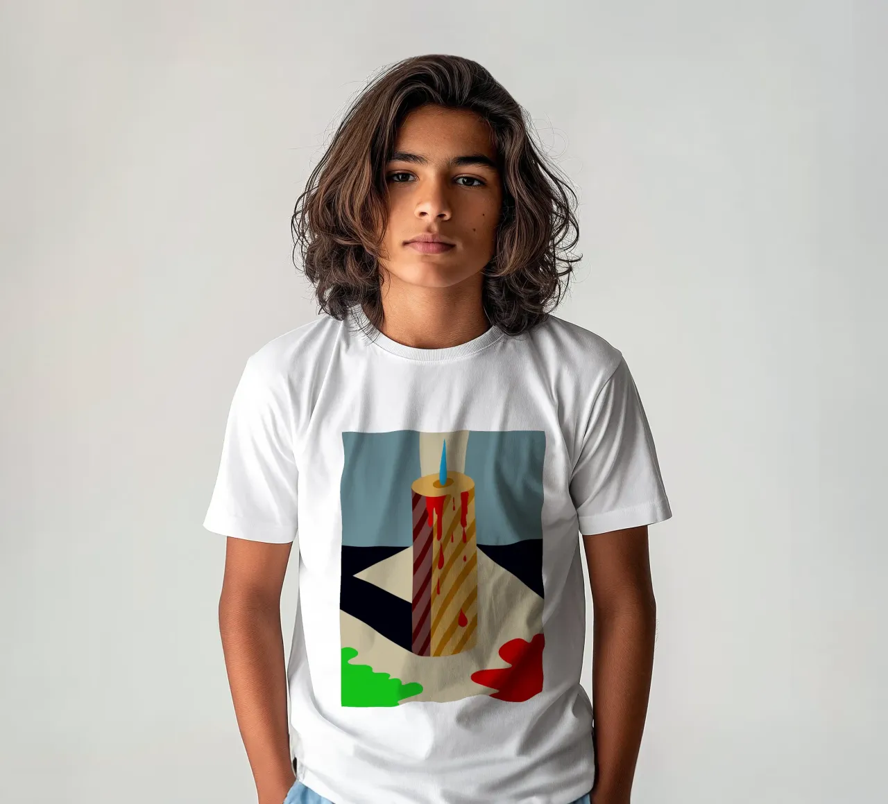 kaars vector kinder t-shirt van Botania