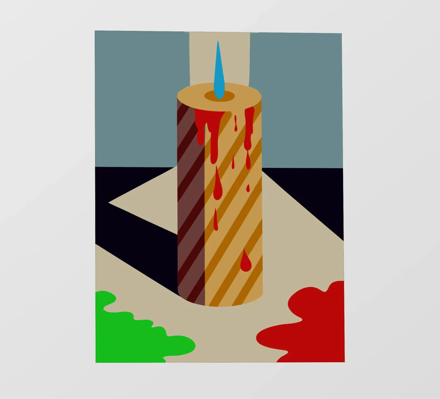 candle vector backlit folie van Botania