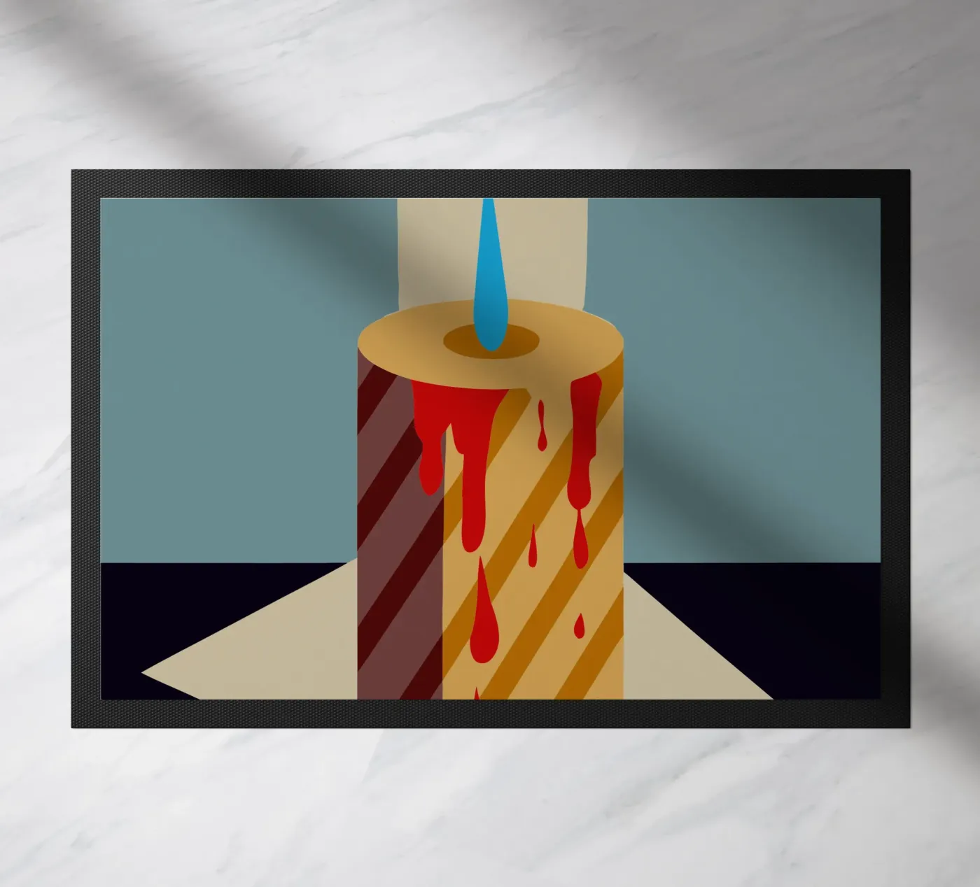 candle vector doormat by Botania
