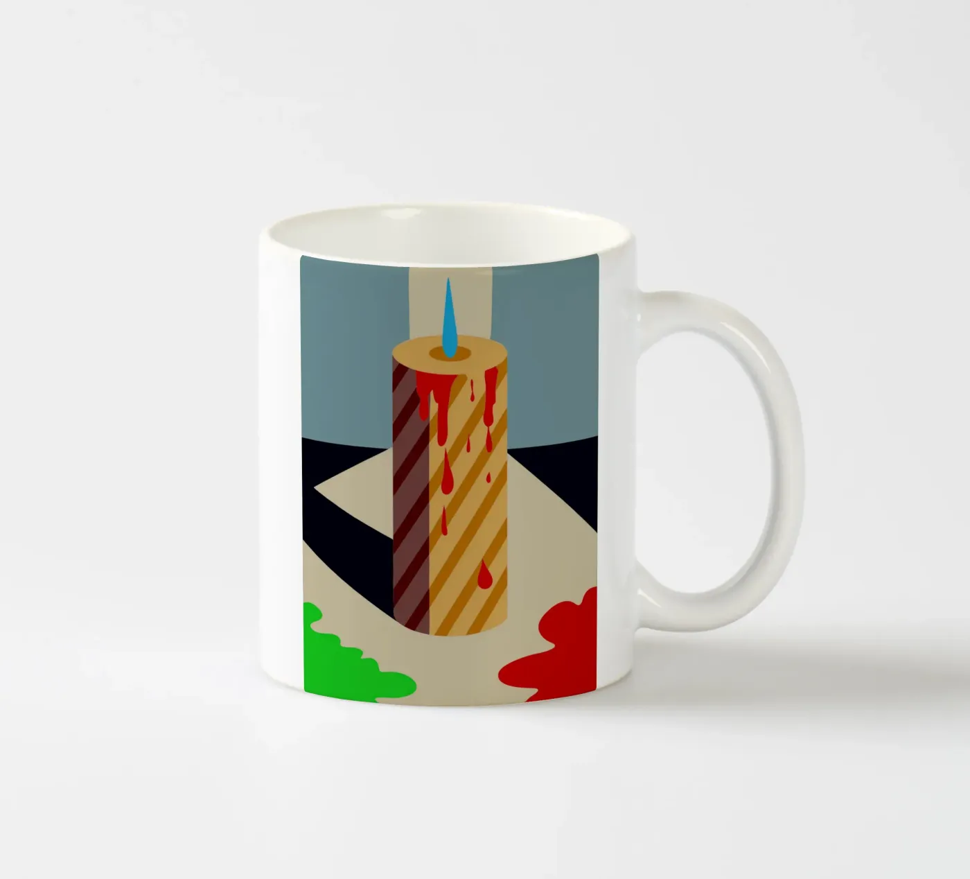 candle vector ceramic mug by Botania