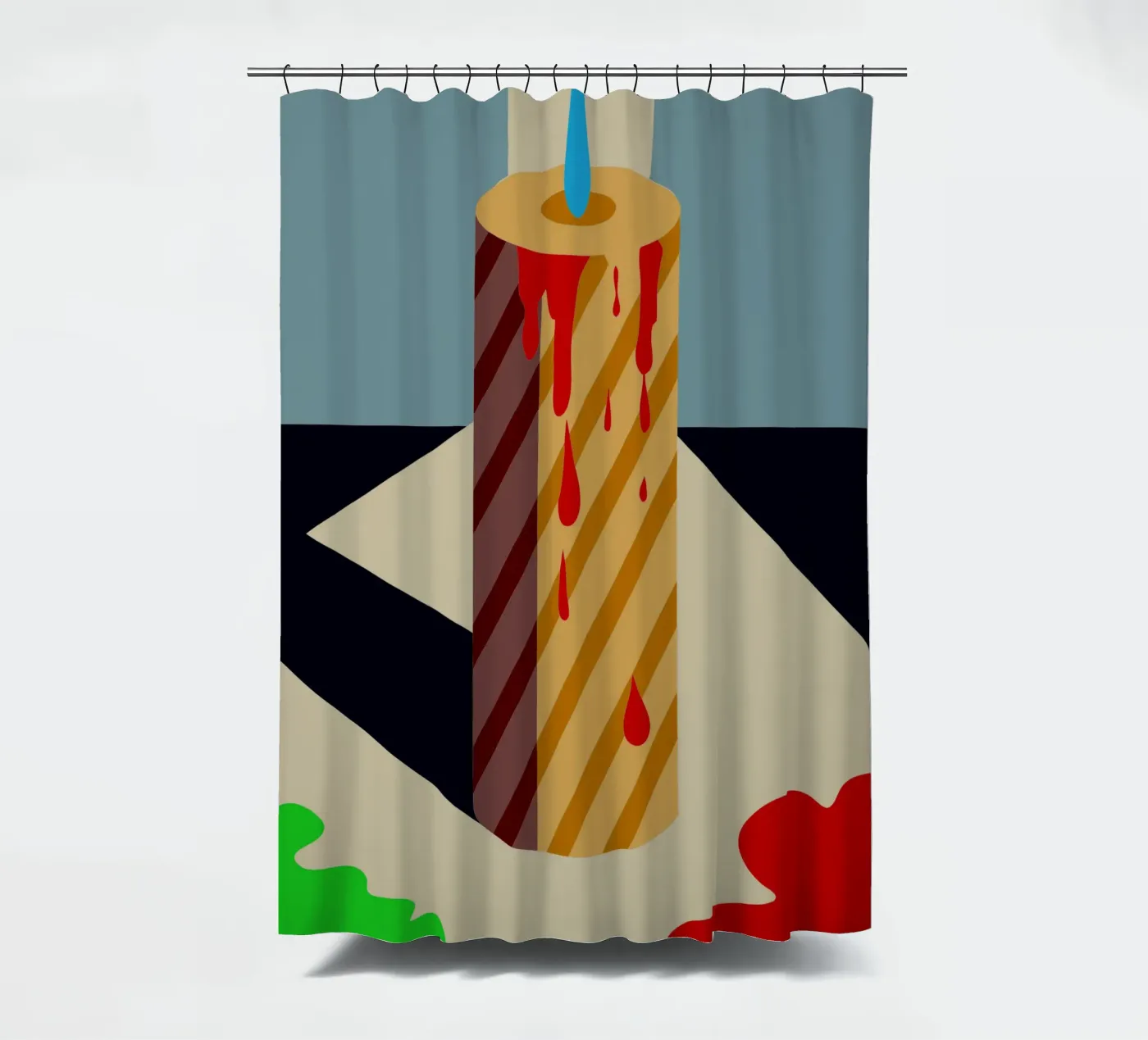 kaars vector douchegordijn van Botania
