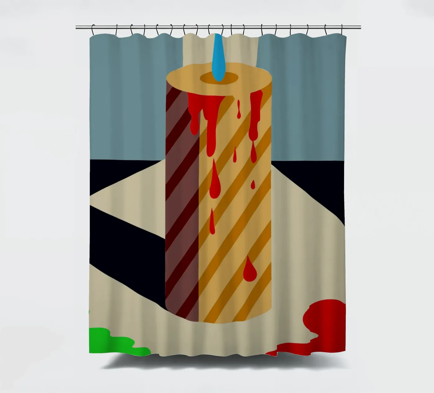 kaars vector douchegordijn van Botania