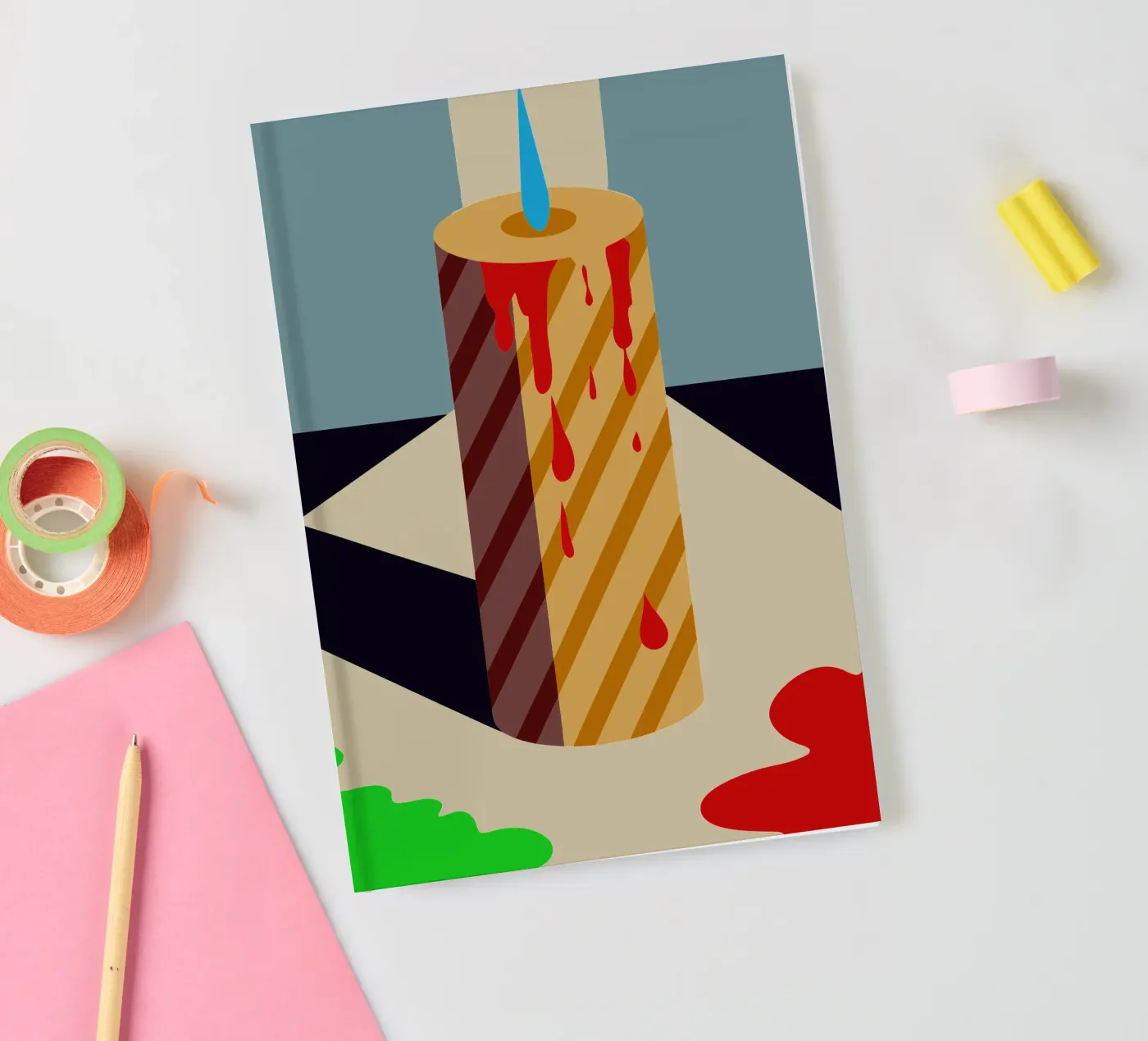 candle vector notebook by Botania