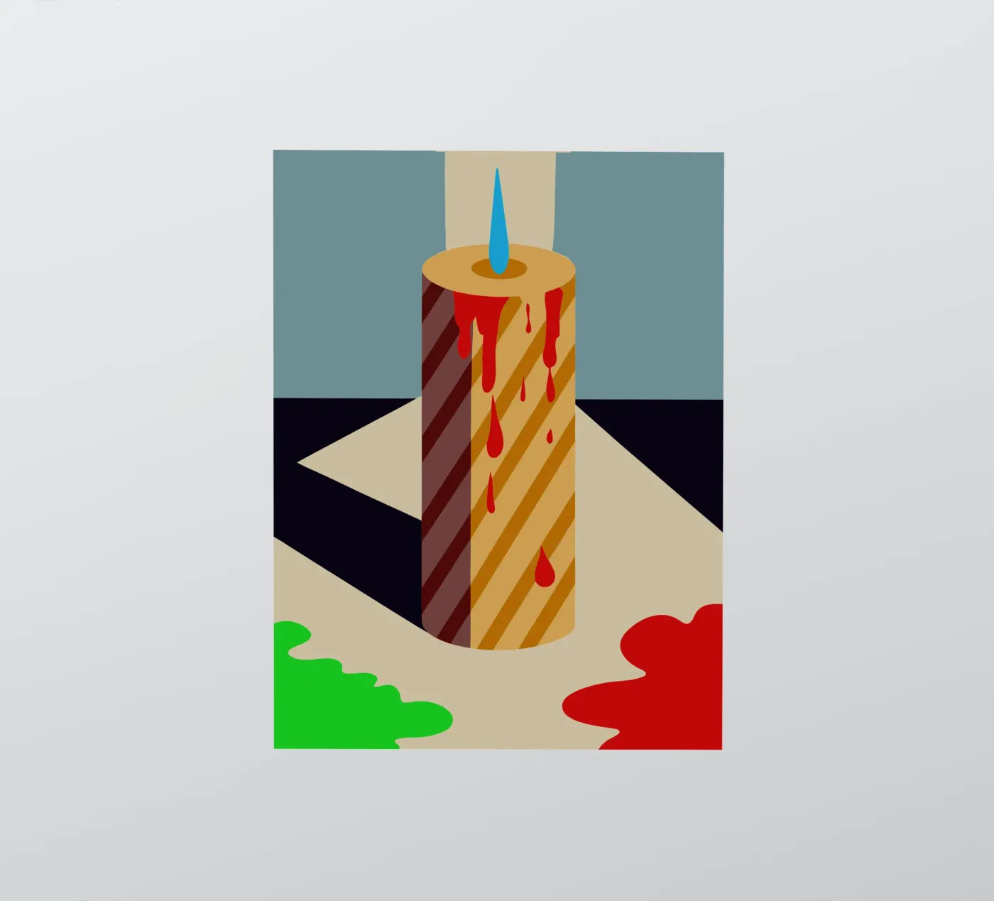 candle vector sticker by Botania