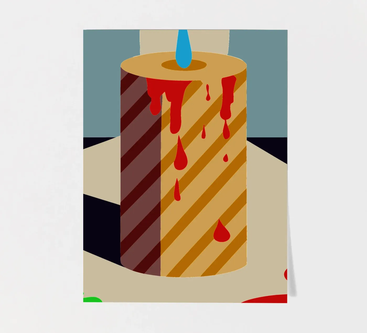 candle vector sticker sheet by Botania