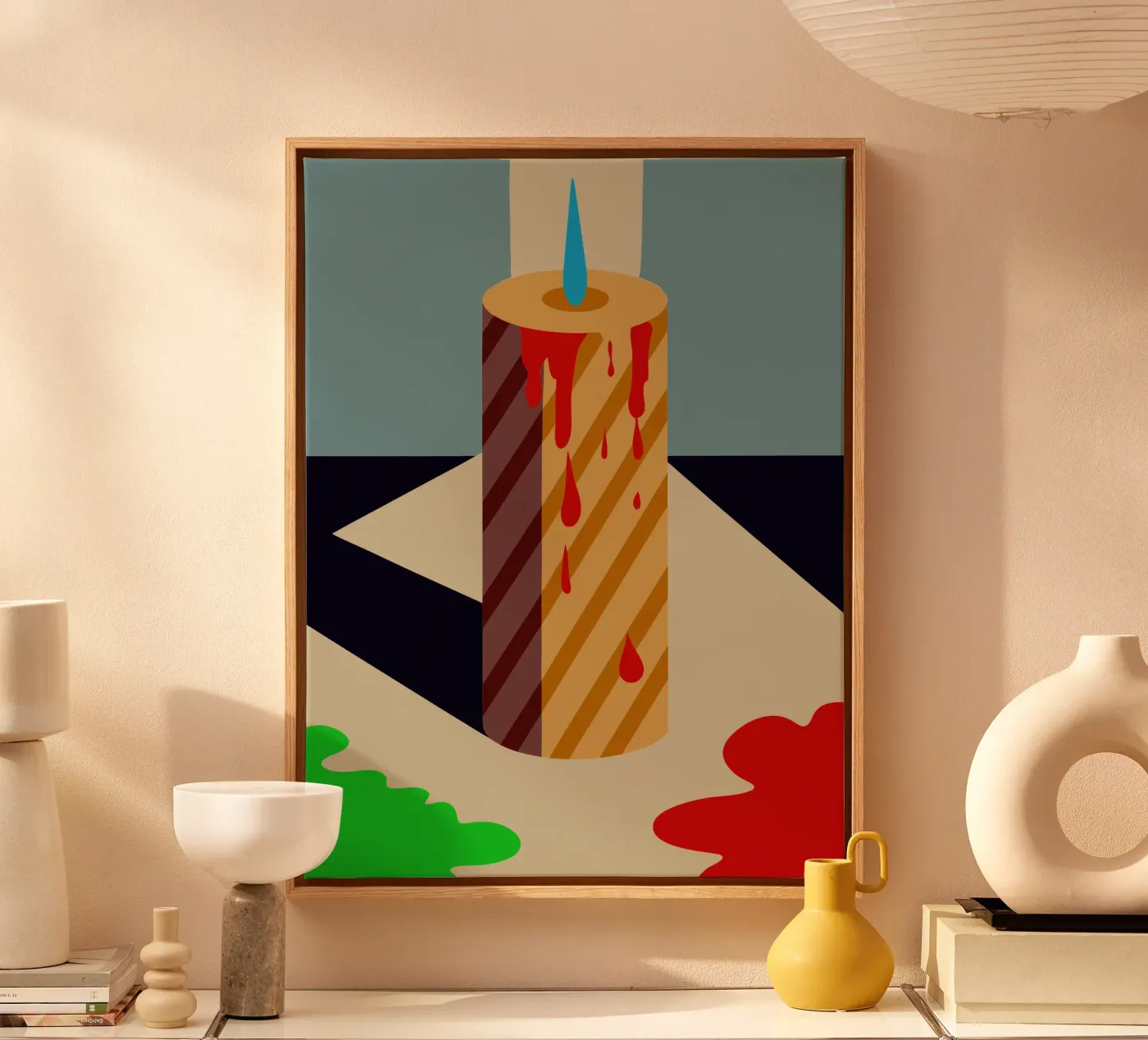 candle vector canvas by Botania