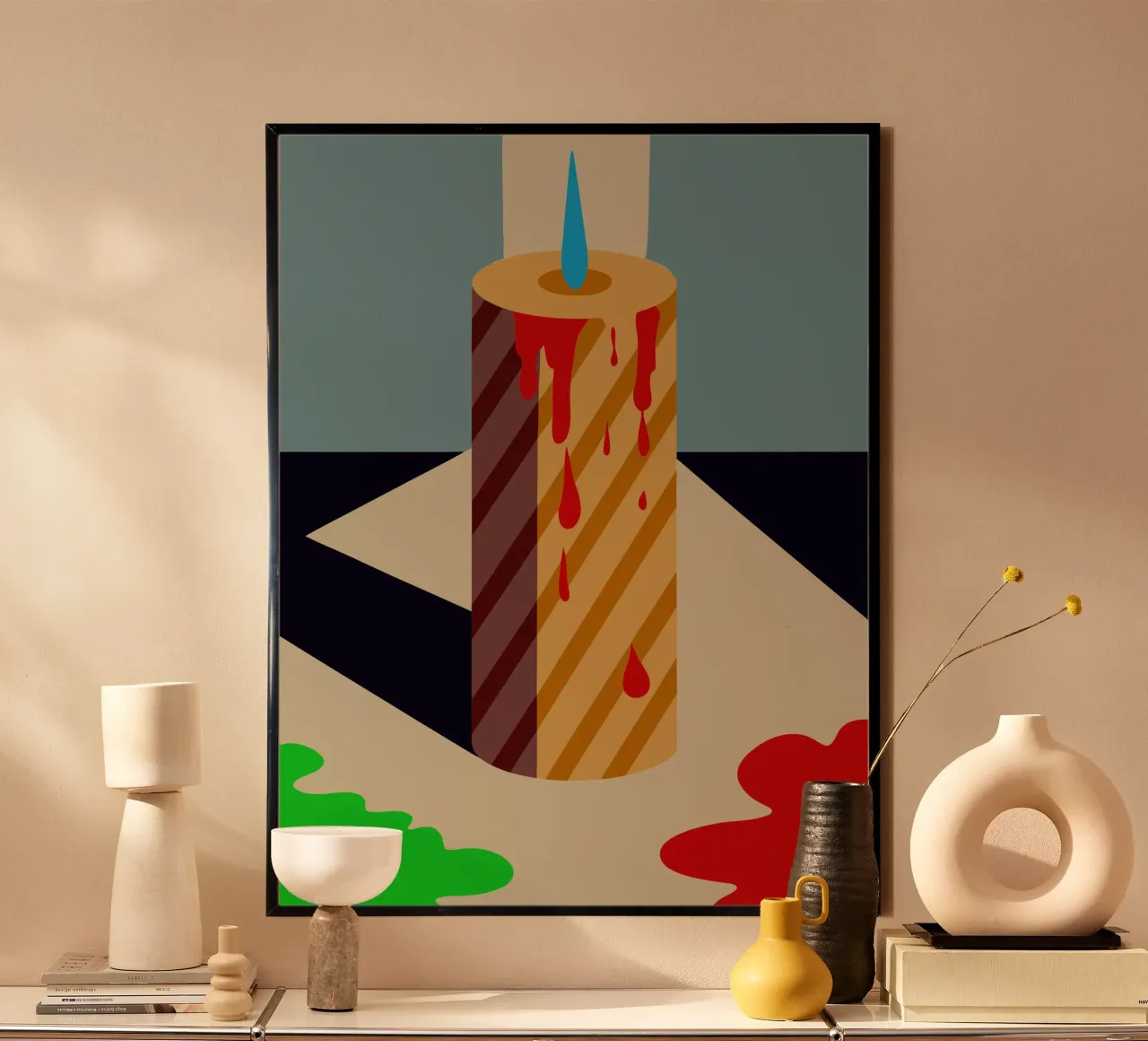 vettore candela poster da Botania