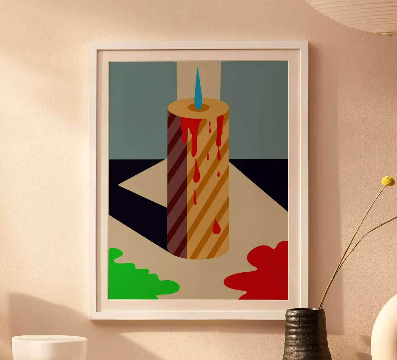 vettore candela poster da Botania