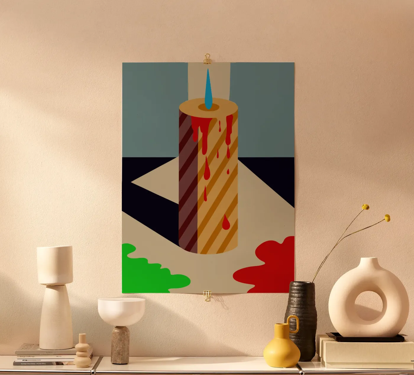 vettore candela poster da Botania