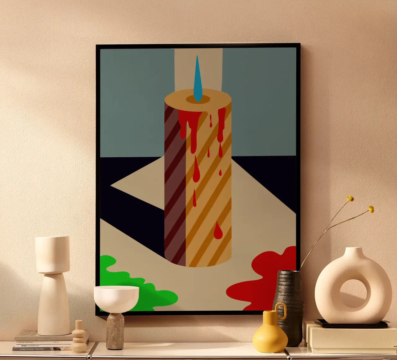 vettore candela poster da Botania