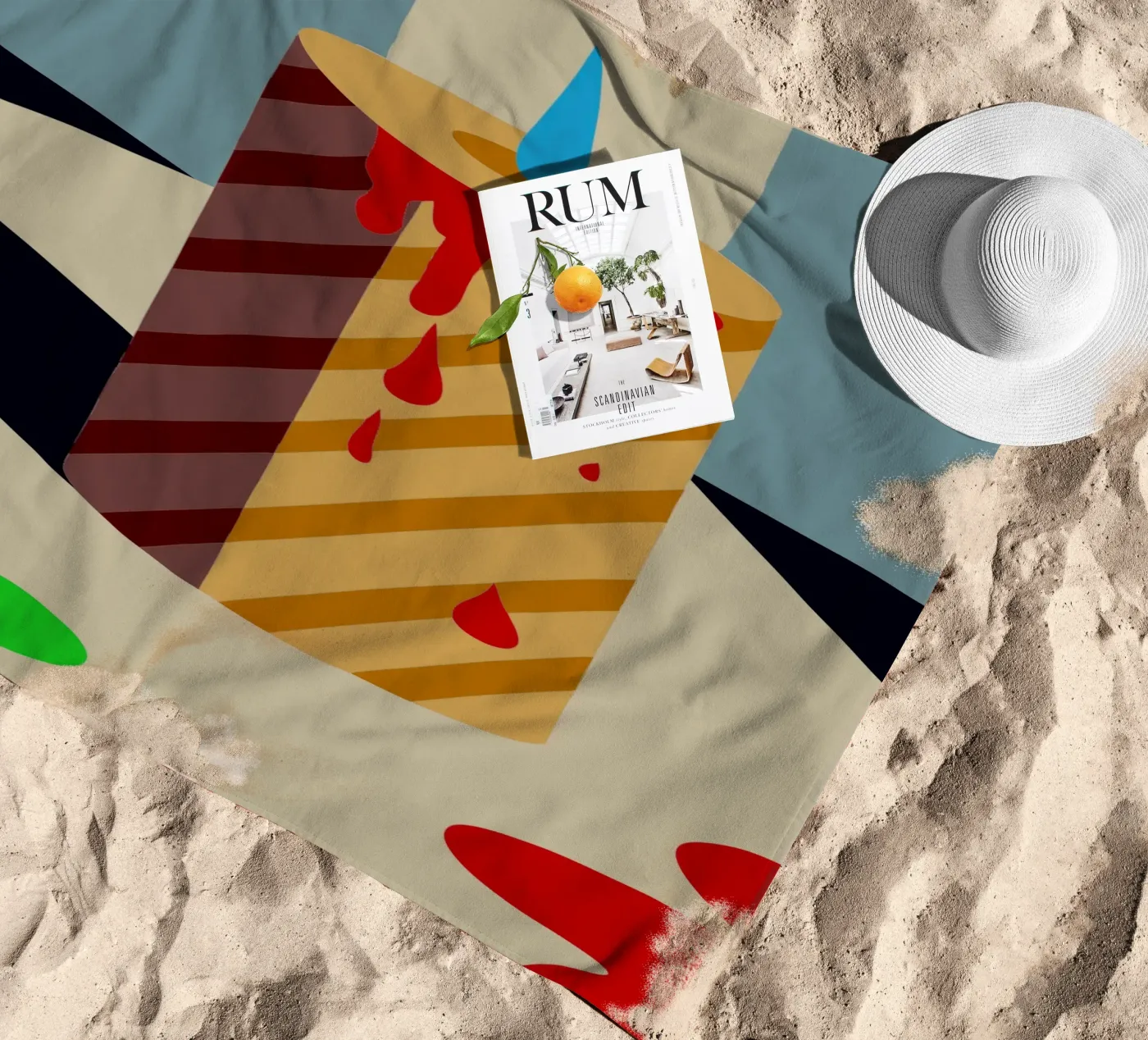 candle vector beach towel by Botania
