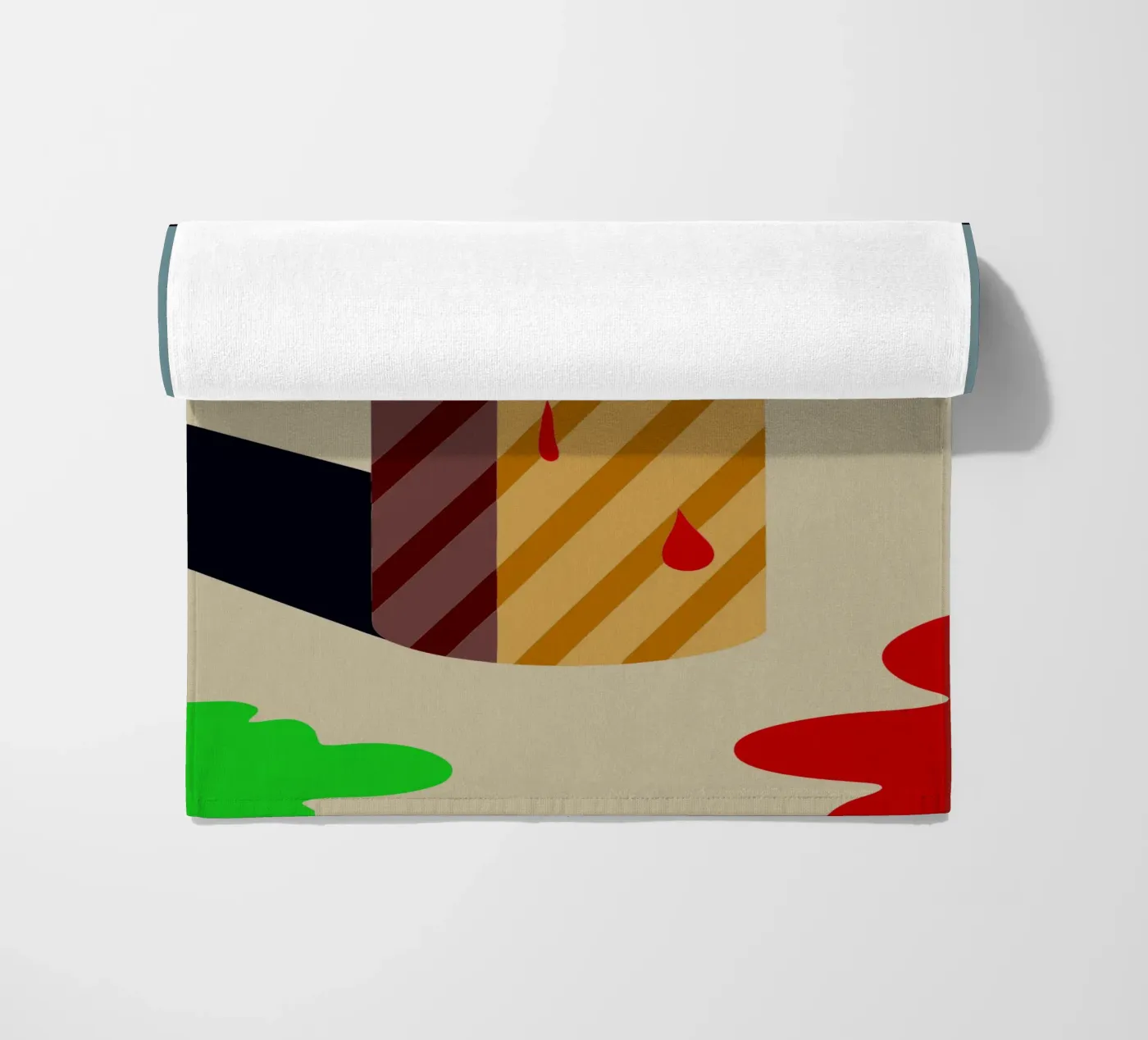 candle vector beach towel by Botania