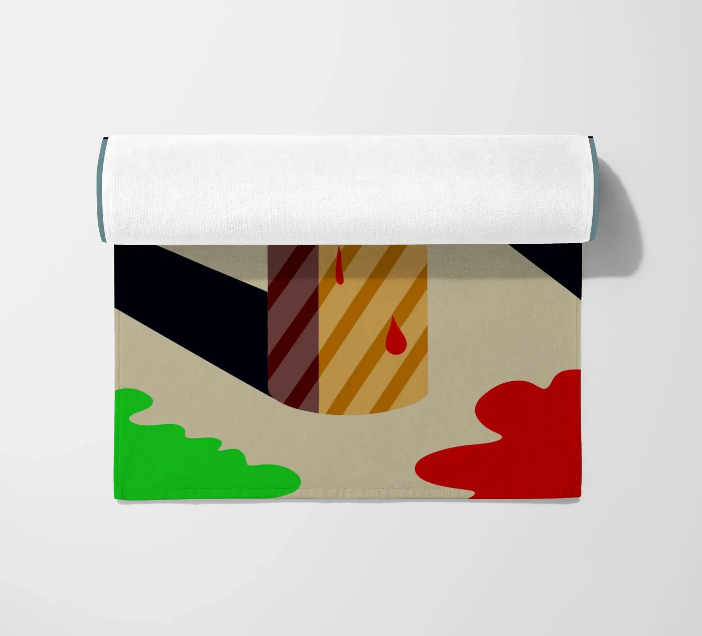 candle vector beach towel by Botania