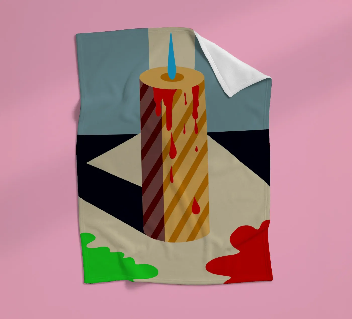 candle vector plaid polaire de Botania