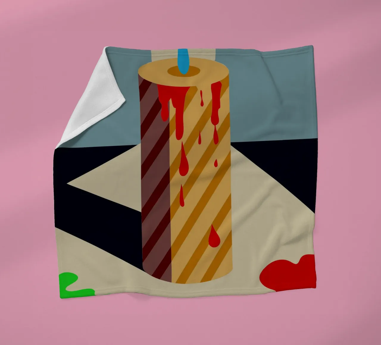 kaars vector fleecedeken van Botania