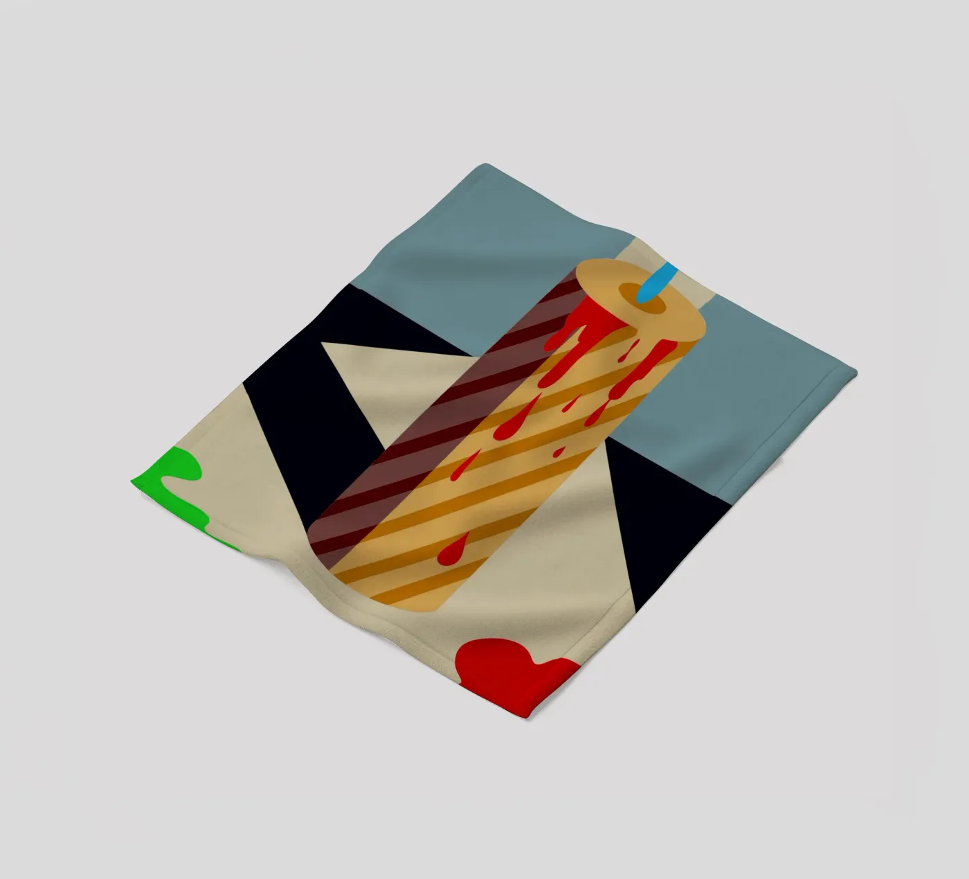 candle vector plaid polaire de Botania