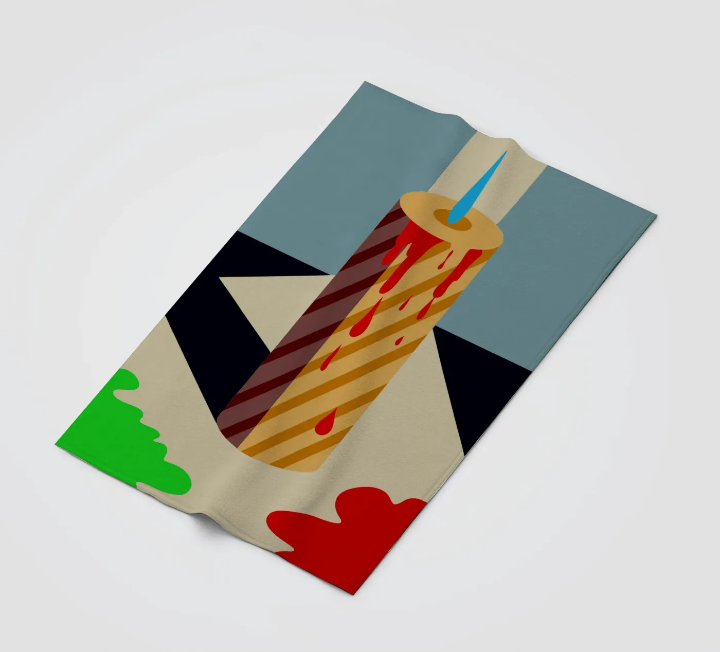 candle vector fleecedeken van Botania