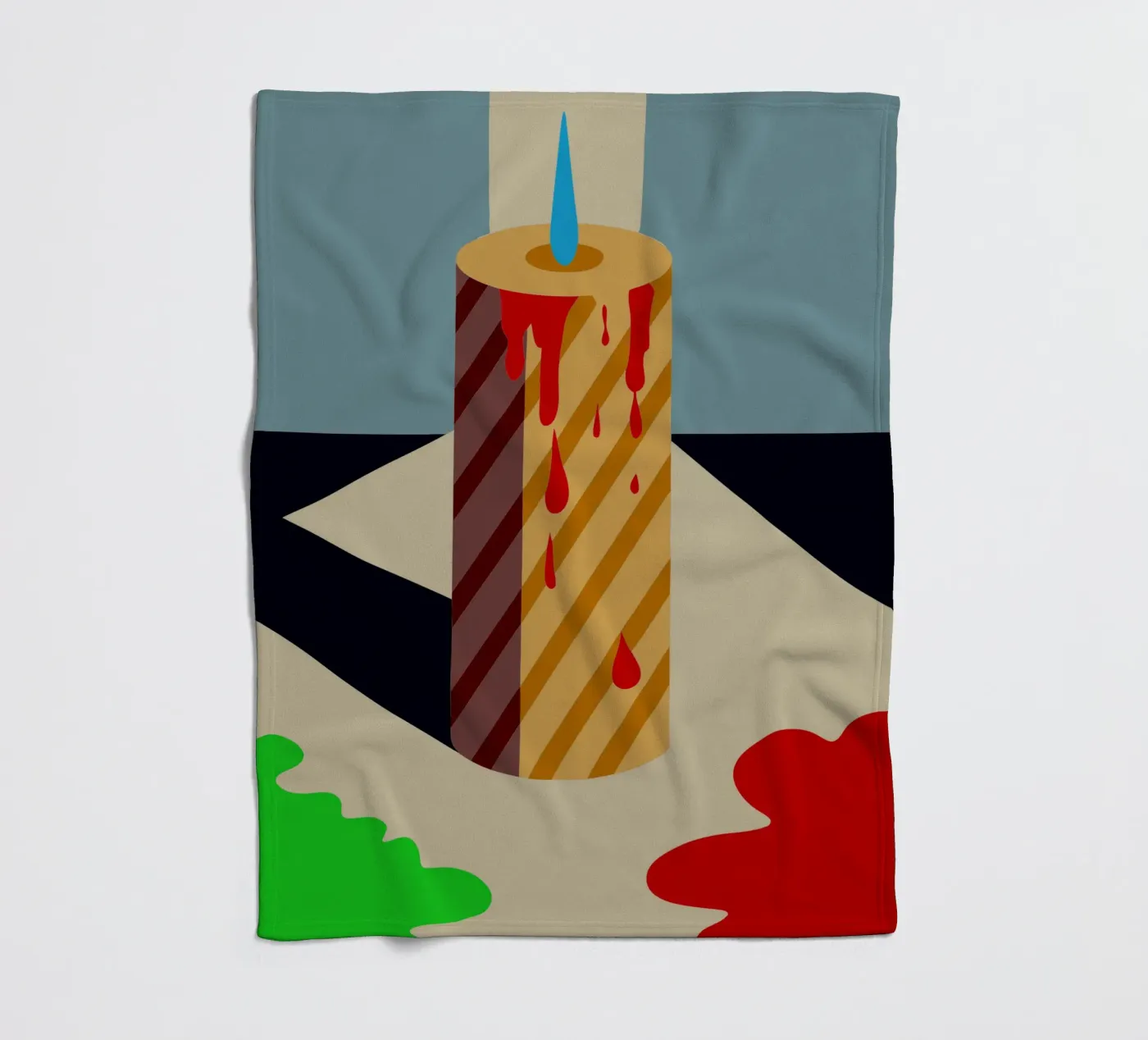 candle vector fleecedeken van Botania
