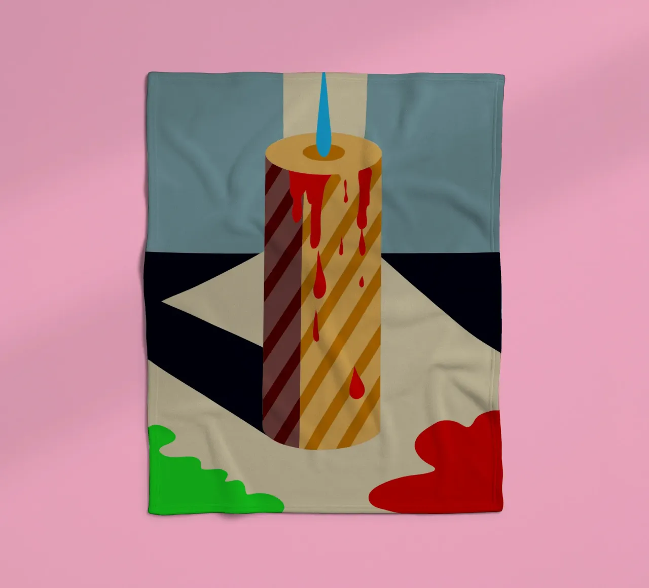 kaars vector fleecedeken van Botania