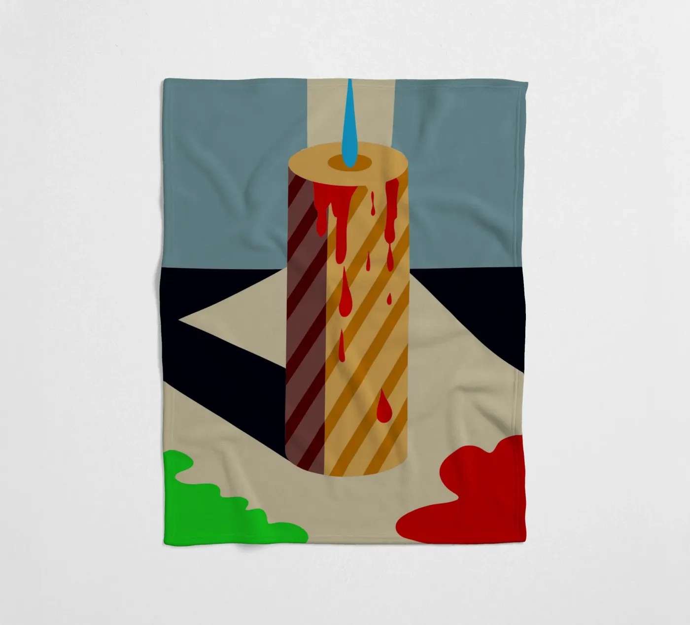 candle vector fleecedeken van Botania