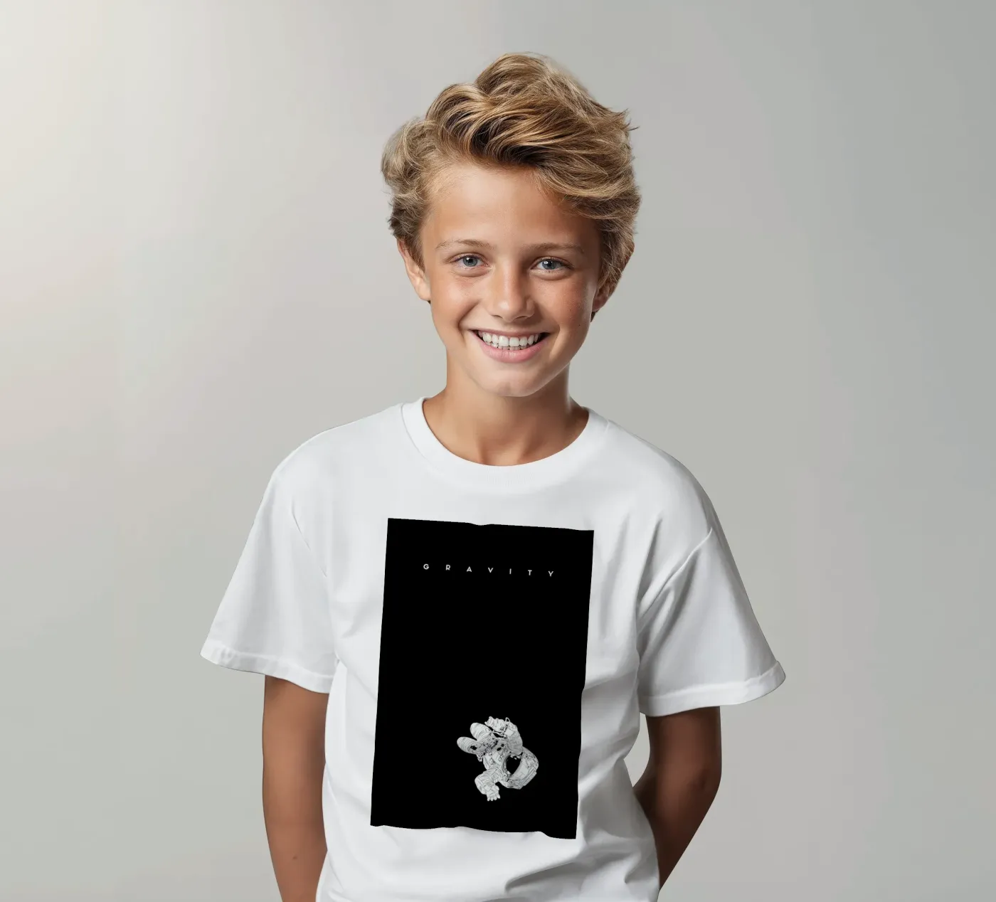 Gravity kinder t-shirt van Cranio Dsgn
