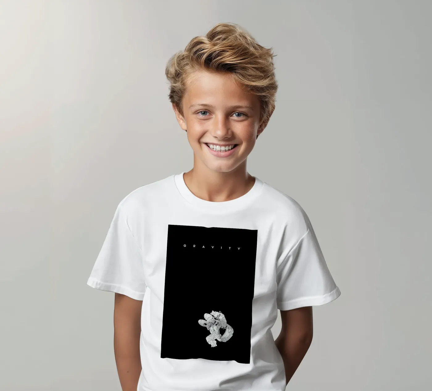 Gravity kinder t-shirt van Cranio Dsgn