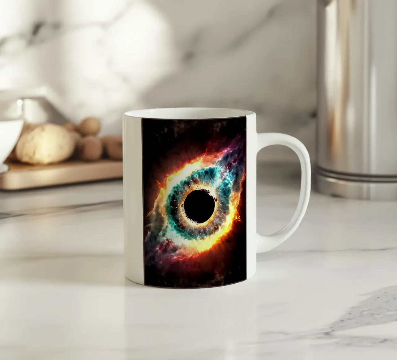 Universo dei buchi neri tazza in ceramica da Matlock Studio