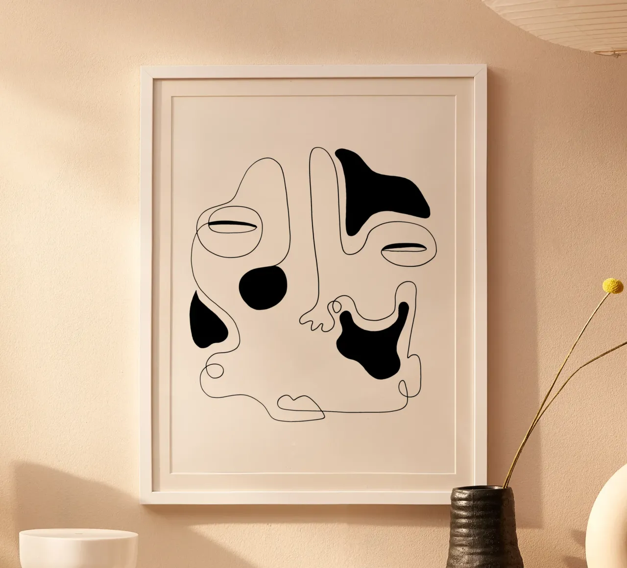 The Genius of Pain 3 poster con telaio in legno da Shatha Al Dafai