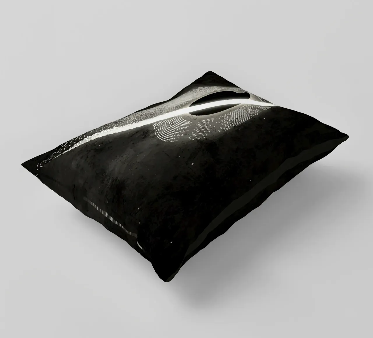 Sagittario Un buco nero cuscino da Matlock Studio