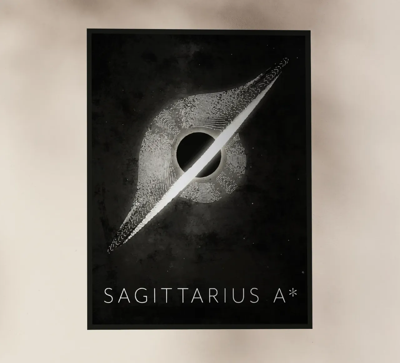 Sagittario Un buco nero pellicola backlit da Matlock Studio