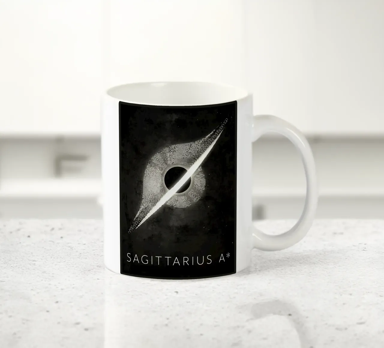 Sagittario Un buco nero tazza in ceramica da Matlock Studio