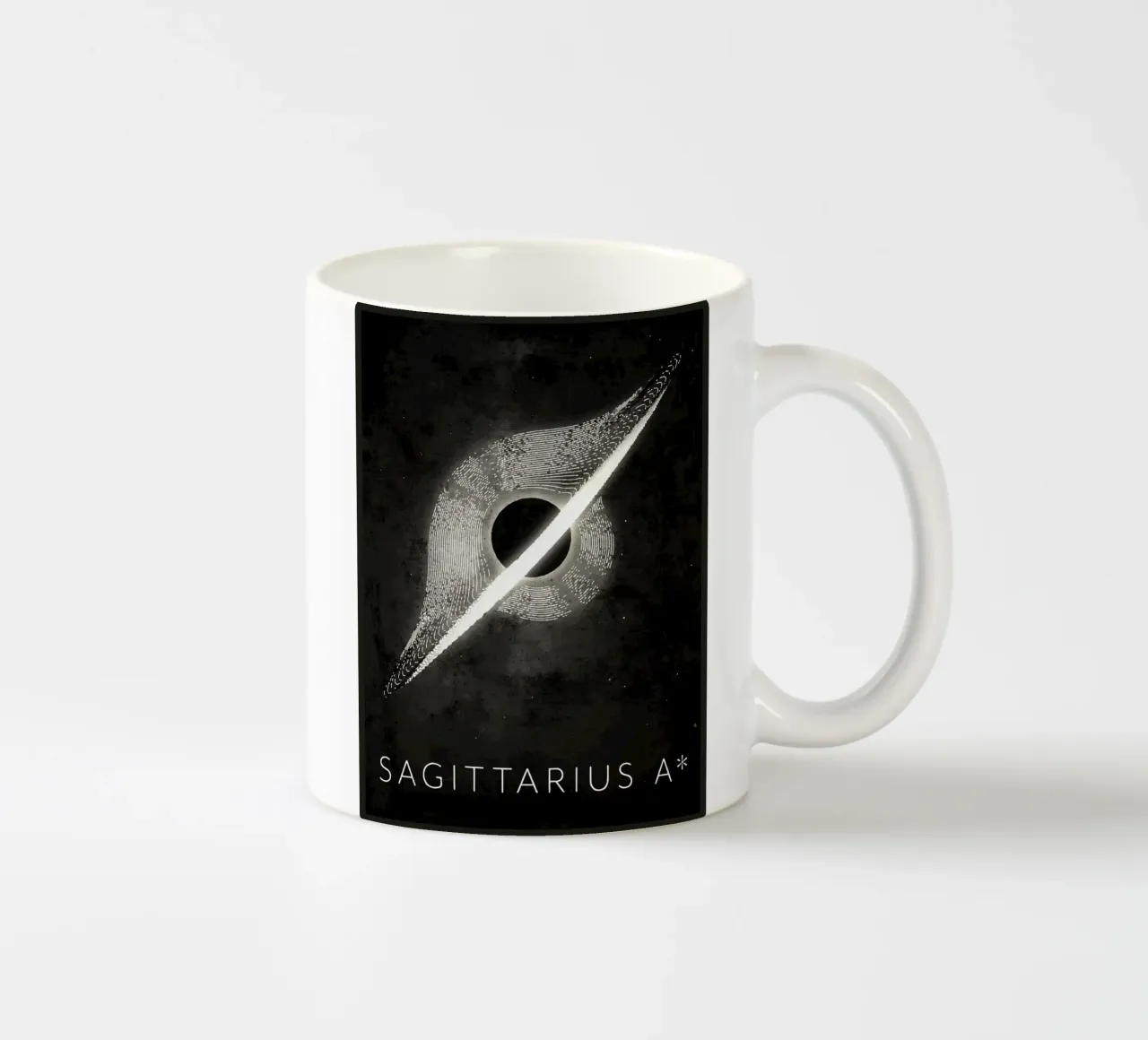 Sagittario Un buco nero tazza in ceramica da Matlock Studio