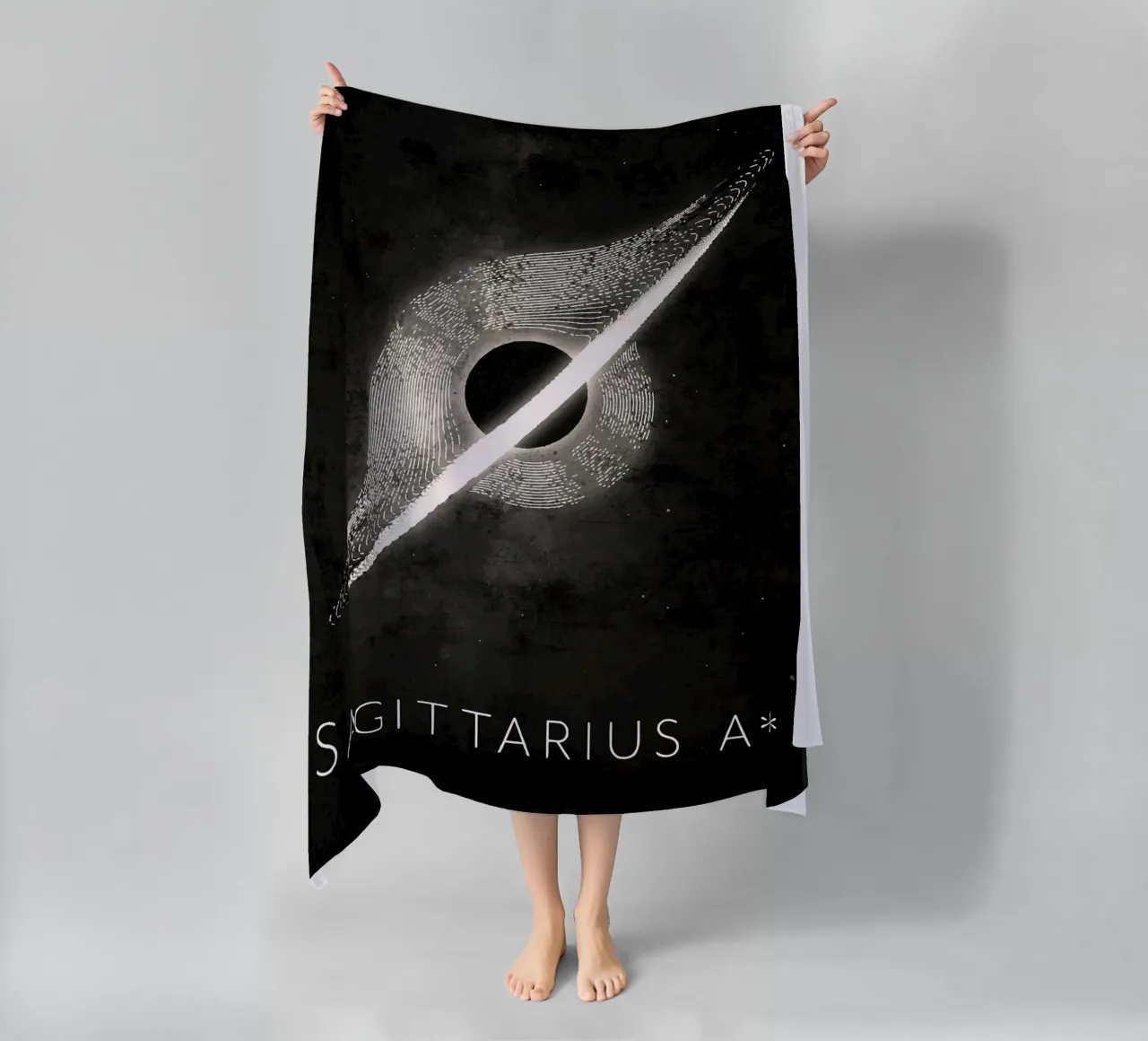 Sagittario Un buco nero telo mare da Matlock Studio
