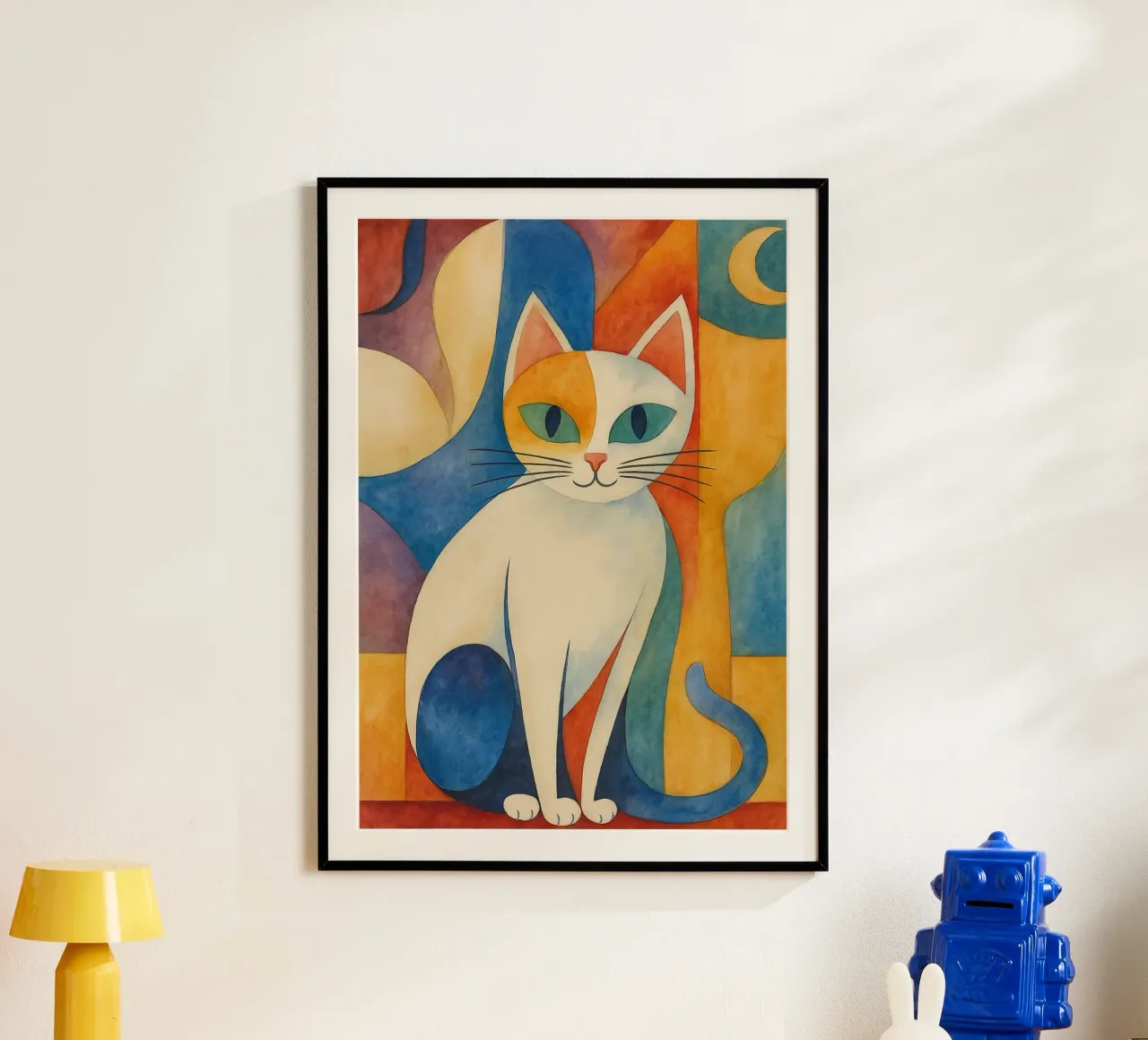 cat drawing poster by Botania
