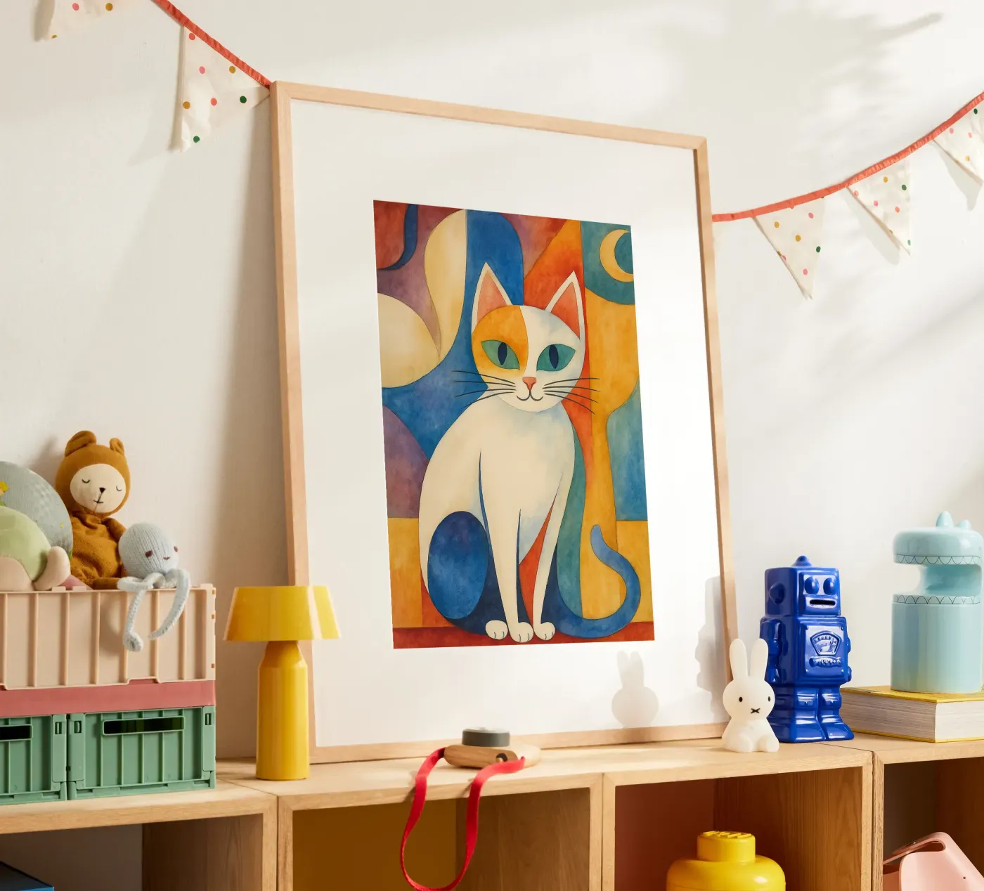 cat drawing poster by Botania