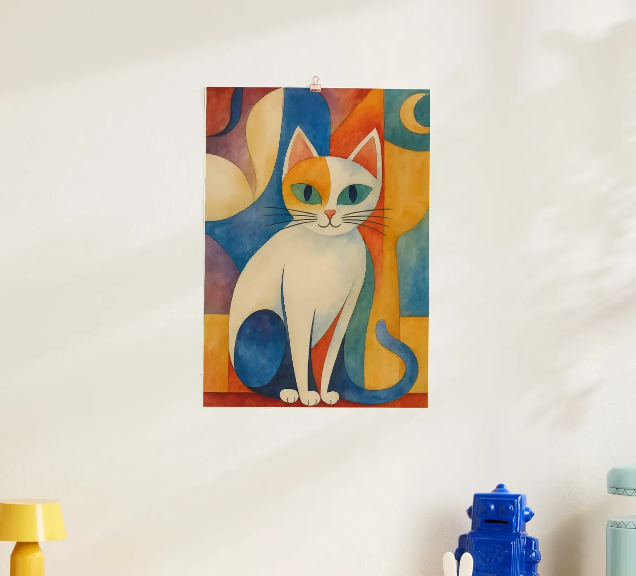 cat drawing poster by Botania