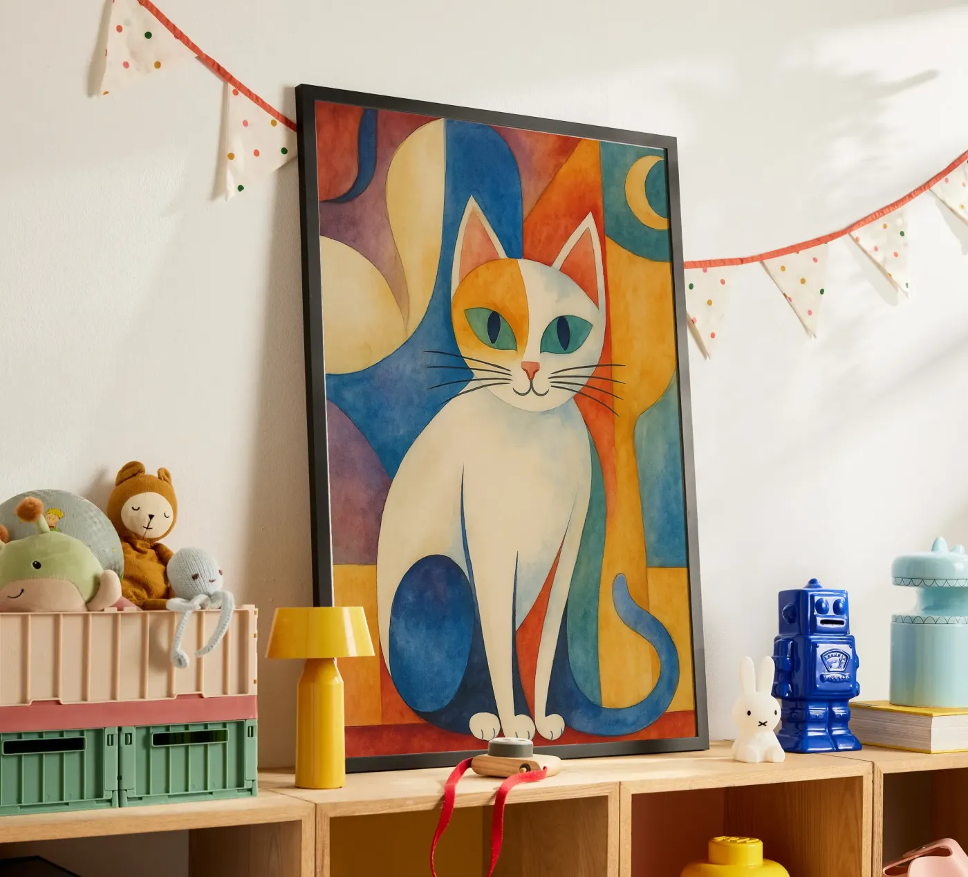 cat drawing poster by Botania