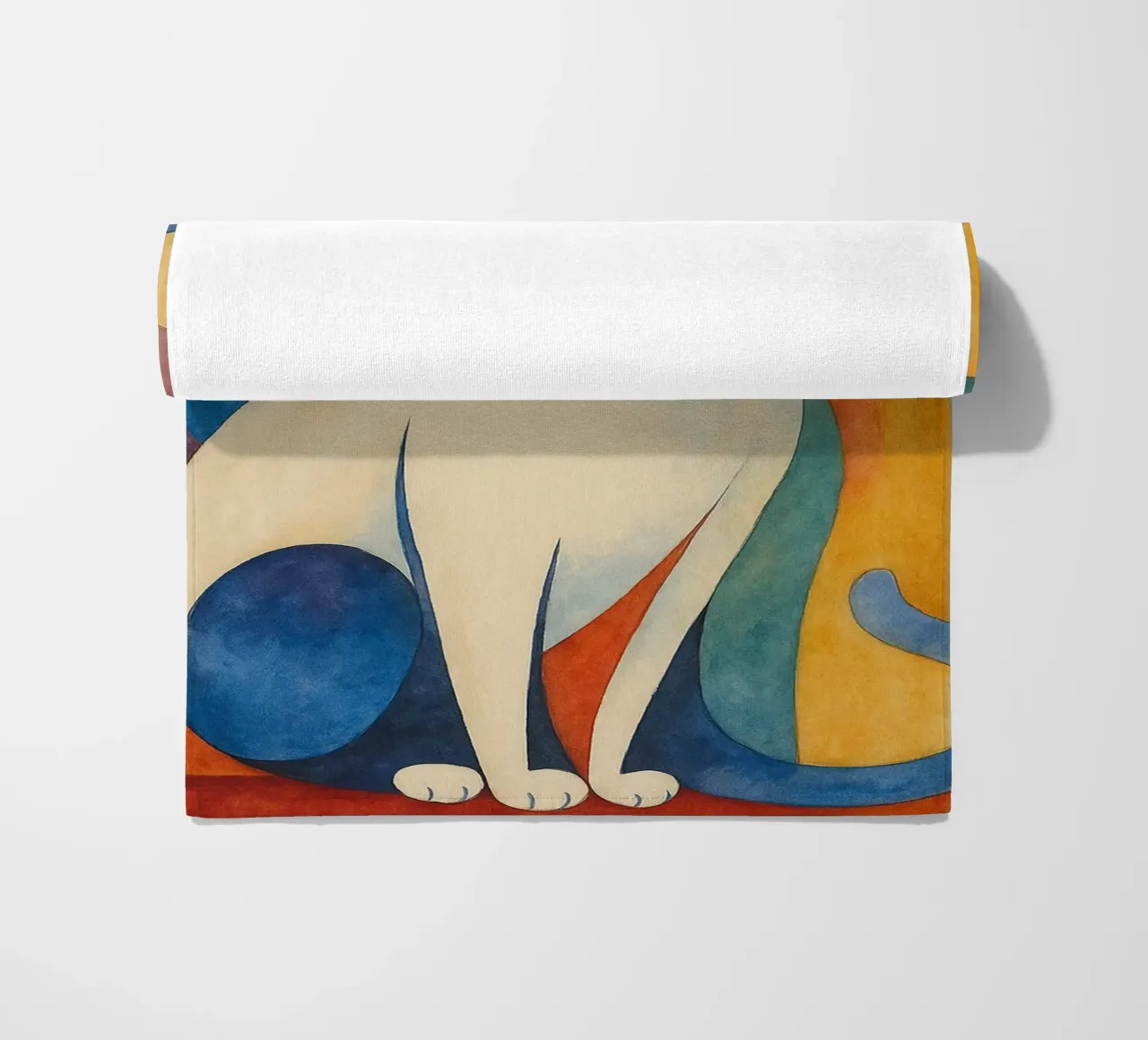 disegno del gatto telo mare da Botania