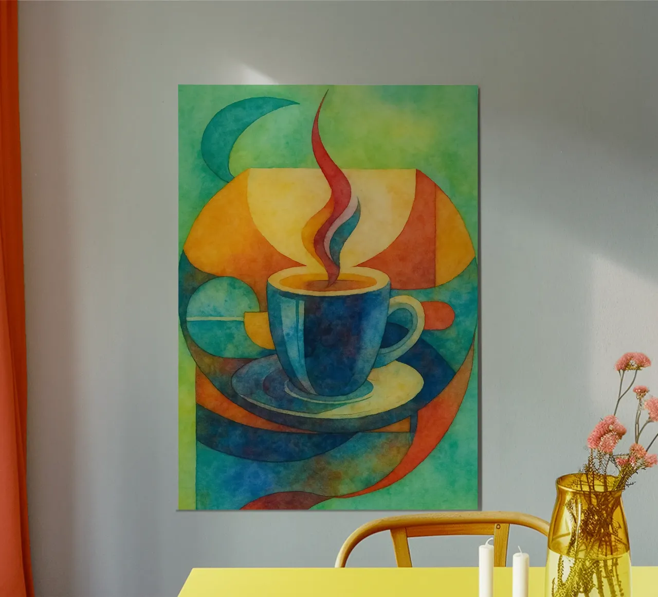 Kaffee-Zeichnung Poster von Botania