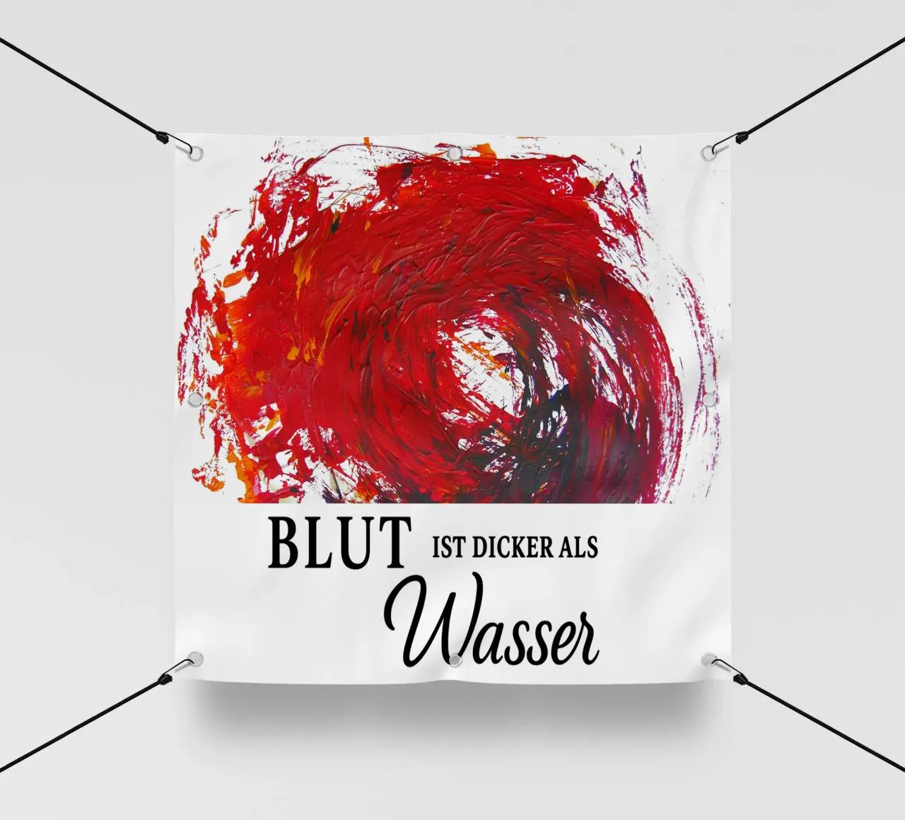 BLUT IST DICKER ALS WASSER telo in pvc da Vintage Van Gogh