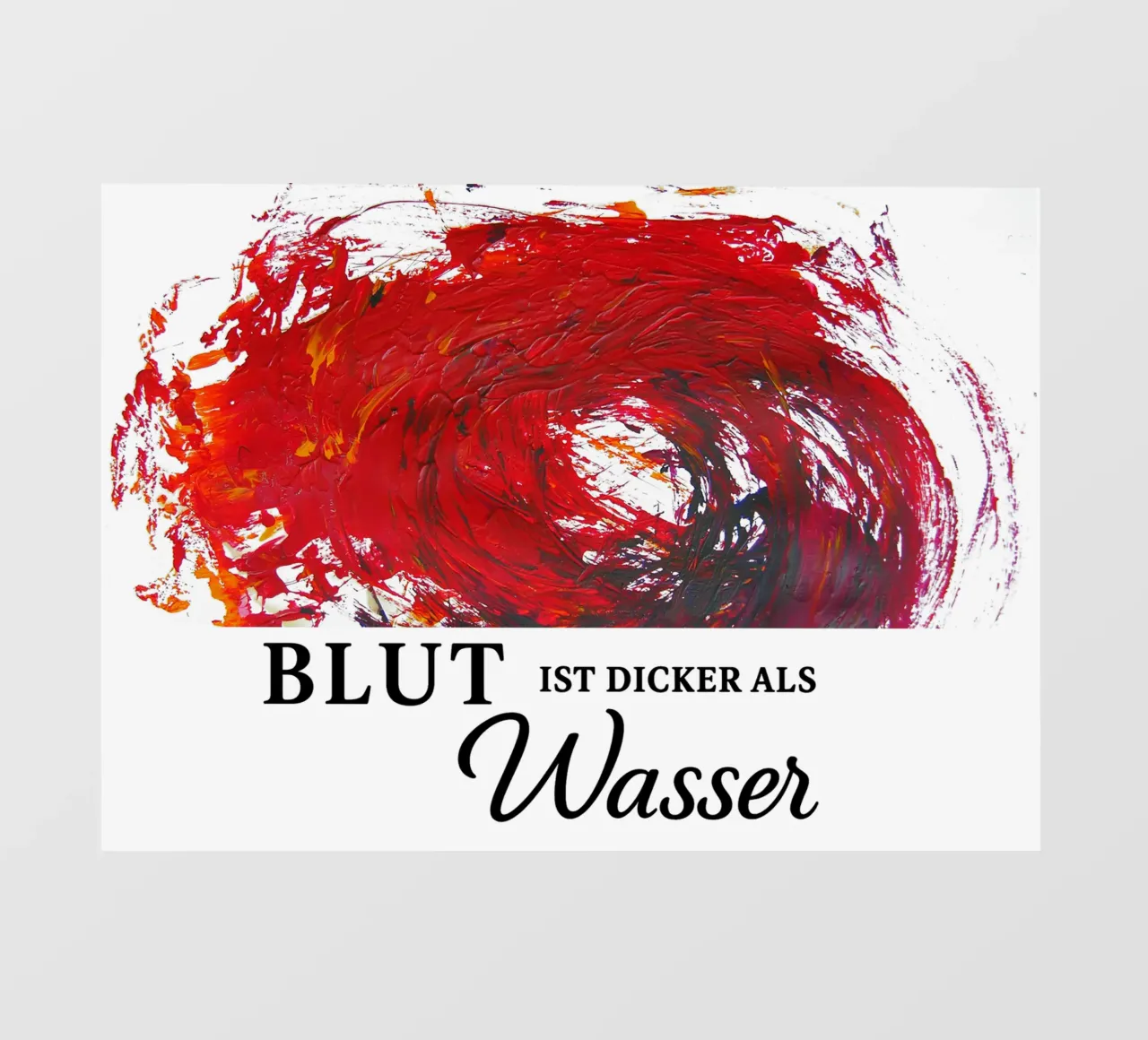BLUT IST DICKER ALS WASSER telo in pvc da Vintage Van Gogh