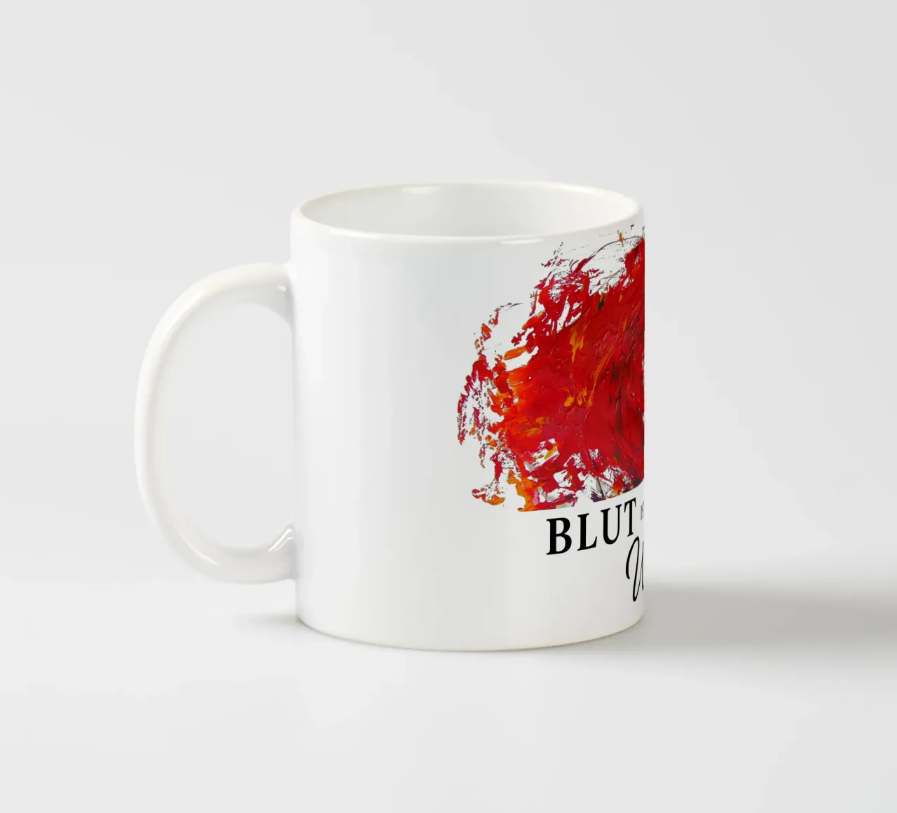 BLUT IST DICKER ALS WASSER tazza in ceramica da Vintage Van Gogh