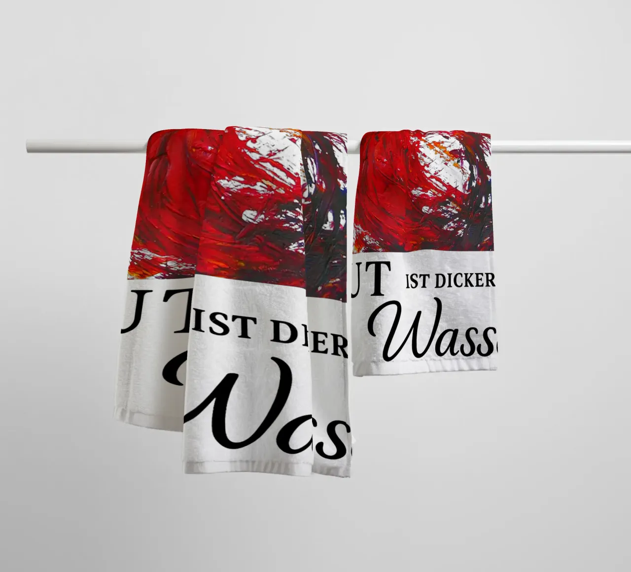 BLUT IST DICKER ALS WASSER asciugamano da bagno da Vintage Van Gogh