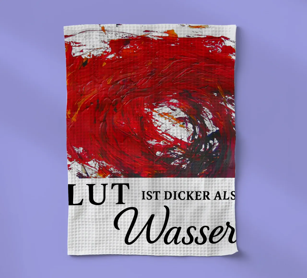 BLUT IST DICKER ALS WASSER Geschirrtuch von Vintage Van Gogh