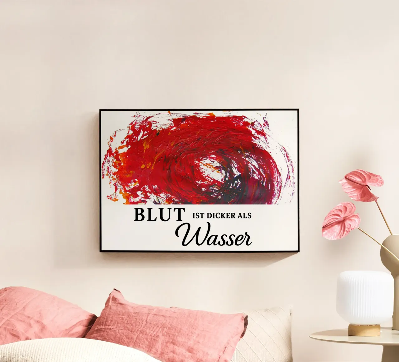 BLUT IST DICKER ALS WASSER plexiglass da Vintage Van Gogh