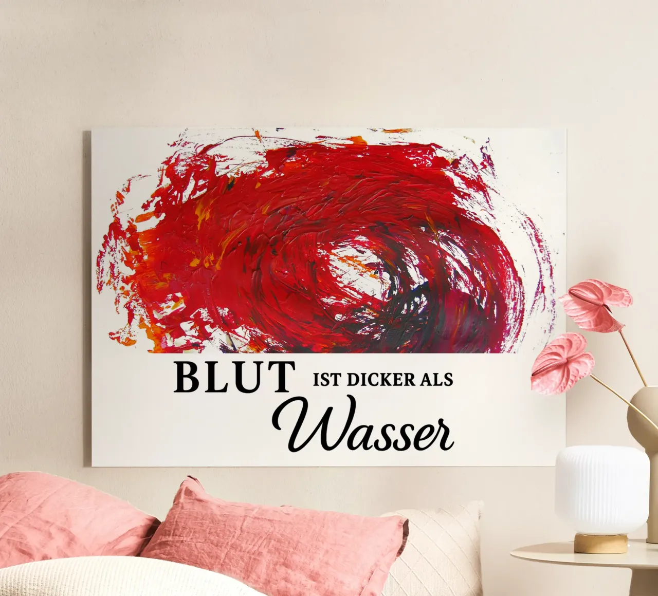 BLUT IST DICKER ALS WASSER plexiglass da Vintage Van Gogh
