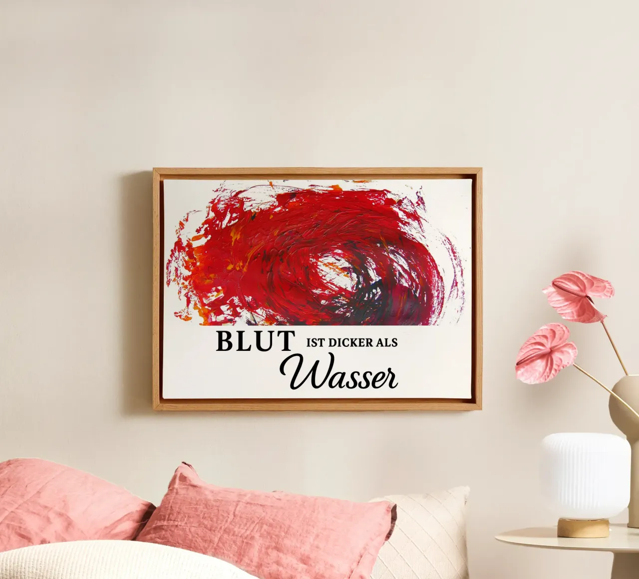 BLUT IST DICKER ALS WASSER tela da Vintage Van Gogh