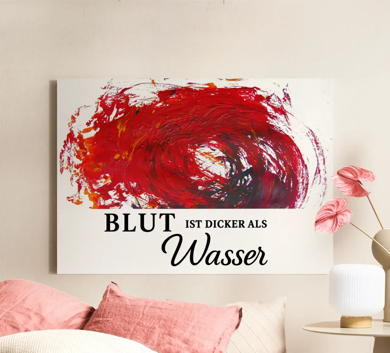 BLUT IST DICKER ALS WASSER tela da Vintage Van Gogh
