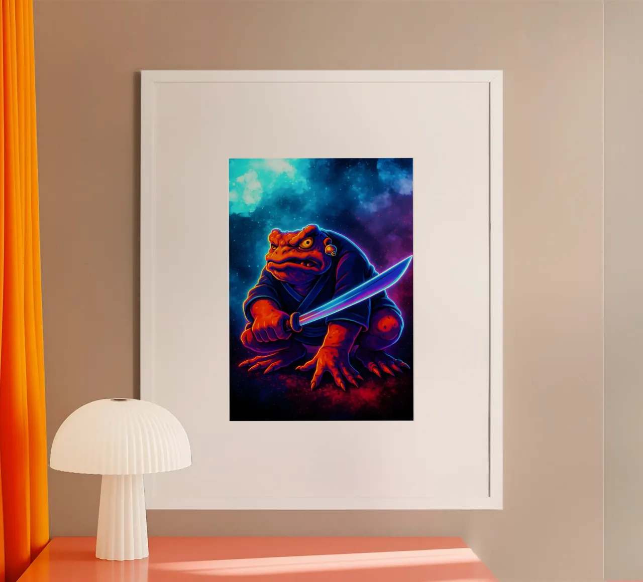 Soul Of Gamabunta poster con telaio in legno da DGSoulheroes